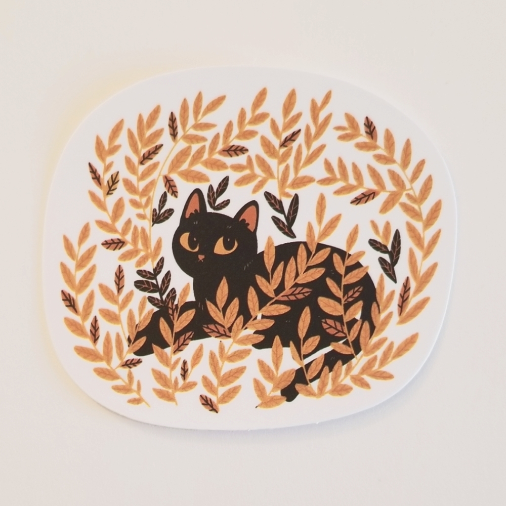 10/$10 Fall Cat Sticker - Picture 1 of 1